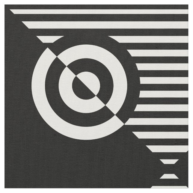 Grafische visuelle Stimulation schwarz-weiß Stoff (Nahaufnahme)