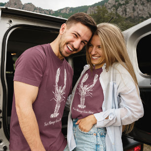 Grafische Werbebotschaft der White Lobster Tri-Blend Shirt