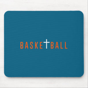 Grafischer christlicher Jesus Basketball Kreuz 1 Mousepad