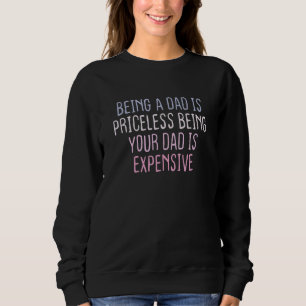 Grafischer Farbiger Spruch Ein Vater Sein Ist Unbe Sweatshirt