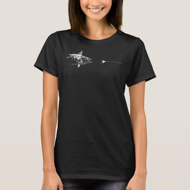 Grafischer Fliegenfisch T-Shirt (Vorderseite)