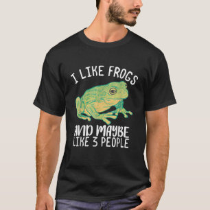 Grafischer Frog Lover T-Shirt
