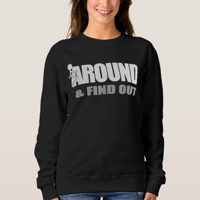 Grafischer Funk rund um die Uhr Sweatshirt (Vorderseite)