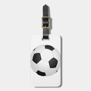 grafischer Fußball Gepäckanhänger