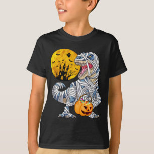 Grafischer Halloween-Saurier T-Shirt