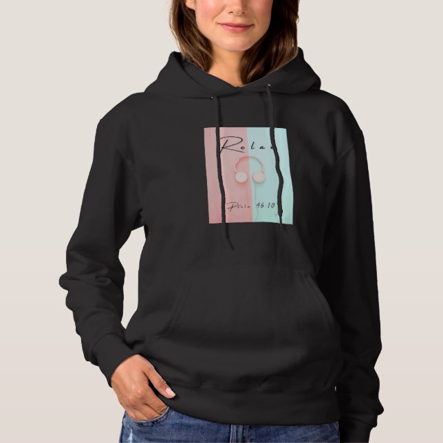 Grafischer, inspirierender Entspannungskomfort Hoodie (Vorderseite)
