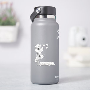 Grafischer Löwenzahn-Wunsch Aufkleber