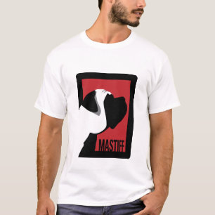 Grafischer Mastiff und Wörter 2 versahen T - Shir T-Shirt