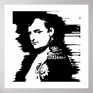 Grafischer Napoleon Poster