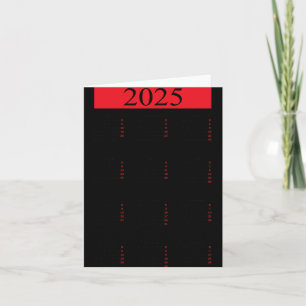 Grafischer Neujahr 2025 Kalender Mit Feiertagen In Karte