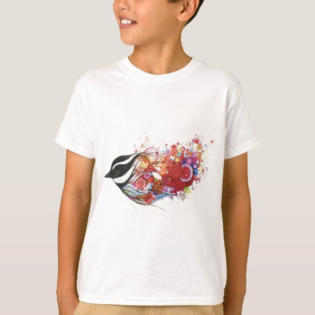 Grafischer Sparrow T-Shirt (Vorderseite)