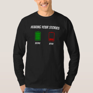 Grafischer Spaß vor und nach der Bekleidung T-Shirt