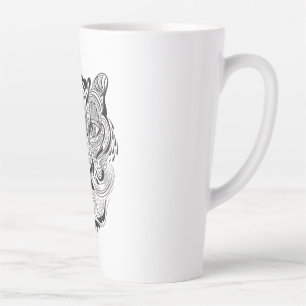 Grafischer Tiger Milchtasse