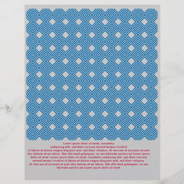 Grafisches Blau Flyer (Vorne)