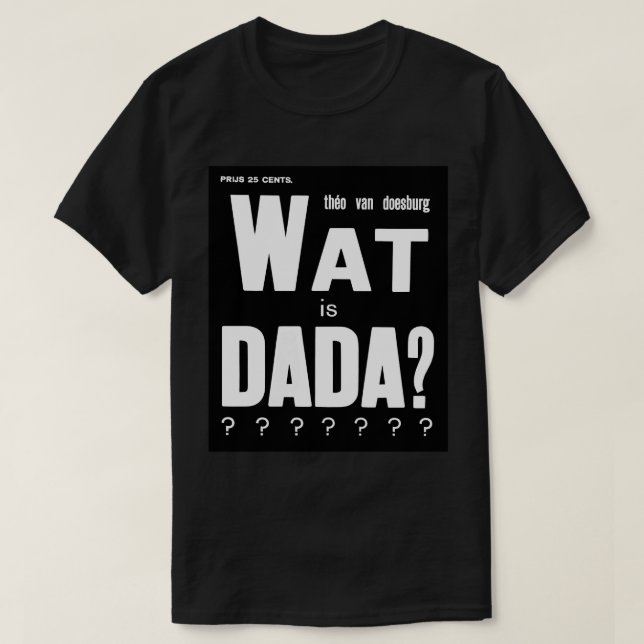 GRAFISCHES DADA ART TEXT DESIGN T-Shirt (Design vorne)