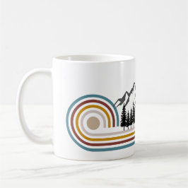 Grafisches Geschenk Berge Kaffeetasse