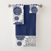 Grafisches Muster der Navy Blue Gray Blume
