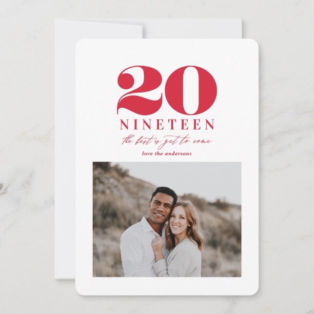 Grafisches neues Jahr Feiertagskarte (Vorderseite)