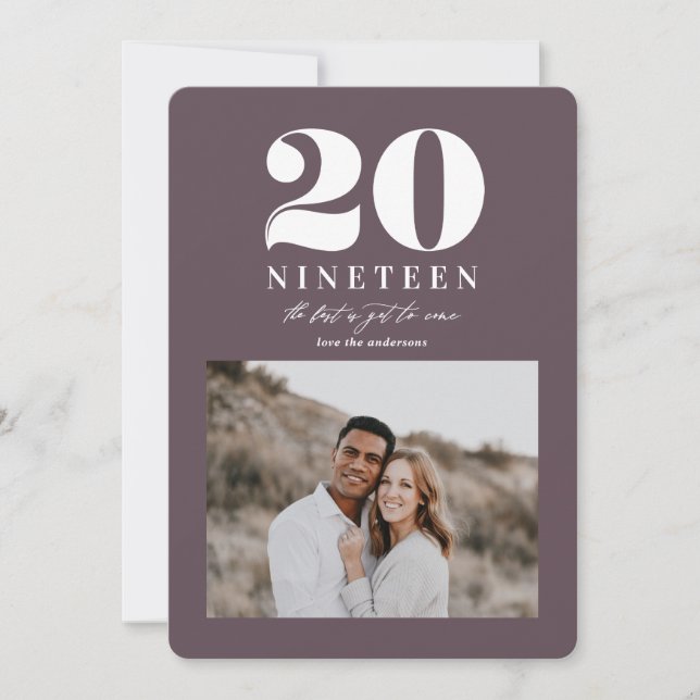 Grafisches neues Jahr Feiertagskarte (Vorderseite)