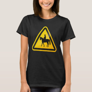 Grafisches Pferd Schilf Reitpferde F T-Shirt