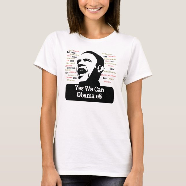 Grafisches T-Shirt "Yes we can" (Vorderseite)