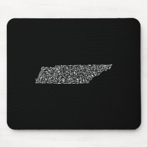 Grafisches Tennessee Amerika Distressed Trump Waff Mousepad