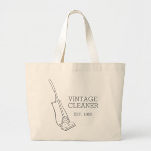 Grafisches VakuumVintage Reiniger-Reinigungstasche Jumbo Stoffbeutel
