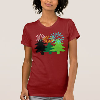 Grafisches Weihnachtsbaum-Shirt T-Shirt