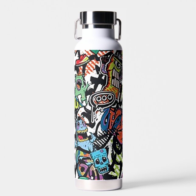 Grafitti Art Trinkflasche (Vorne)