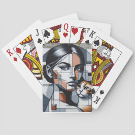 Grafitti Cat Lady Poker Cards Spielkarten