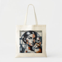 Grafitti Cat Lady Tote Tasche