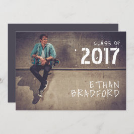 Grafitti Style Typ Foto Graduation Party Einladung