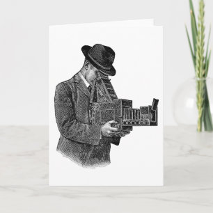 "Graflex Camera" Werbegrusskarte Karte