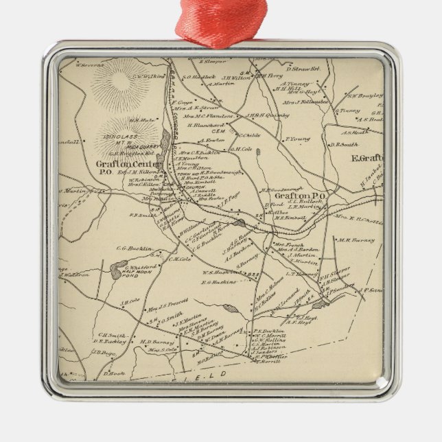 Grafton, Grafton Co Silbernes Ornament (Vorne)