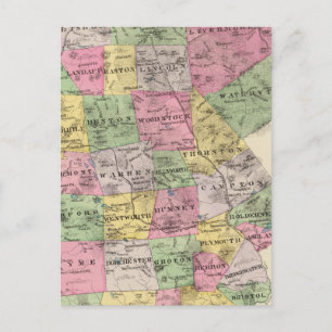 Grafton Landkreis, NH Postkarte