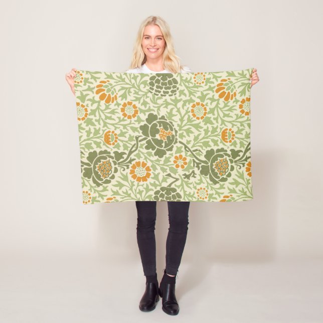 Grafton Pattern (von William Morris) Fleecedecke (Beispiel)