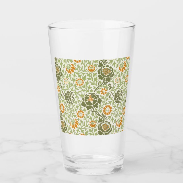 Grafton Pattern (von William Morris) Glas (Vorderseite)