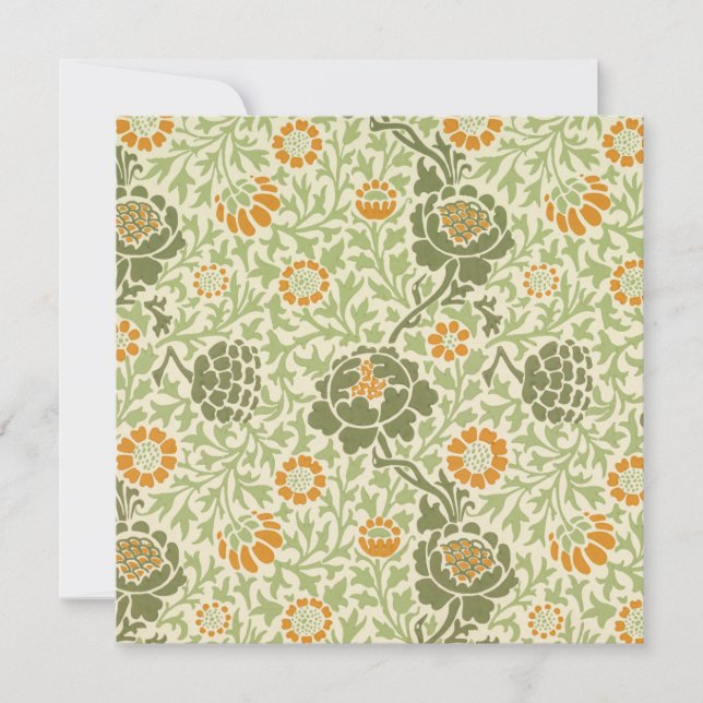 Grafton Pattern (von William Morris) Karte (Vorderseite)