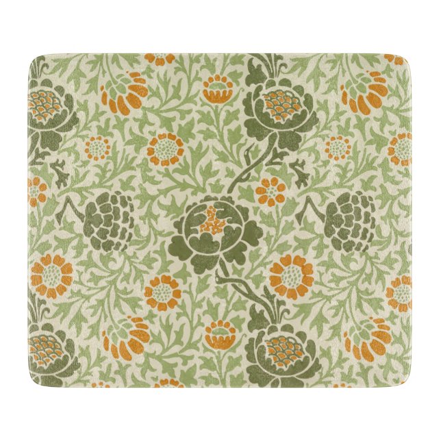Grafton Pattern (von William Morris) Schneidebrett (Vorderseite)