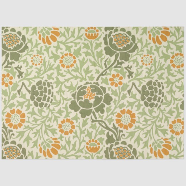 Grafton Pattern (von William Morris) Seidenpapier (Vorderseite)