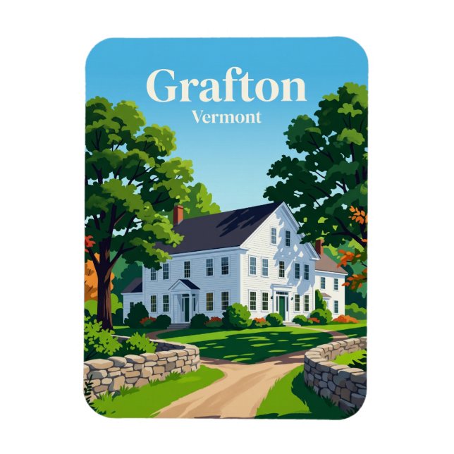 Grafton, Vermont USA Magnet (Vertikal)