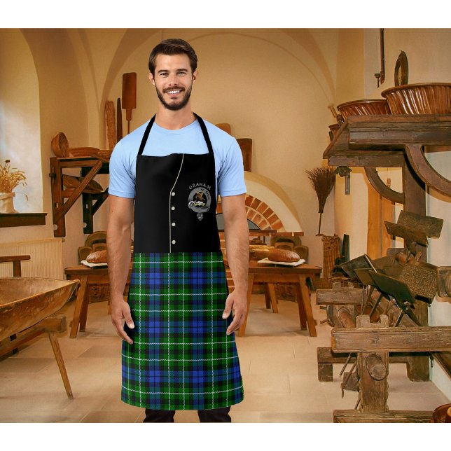 Graham Clan Abzeichen & Tartan Kilt Schürze (Von Creator hochgeladen)