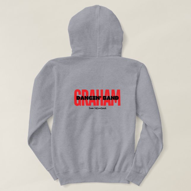Graham Dancin Band Back Design Hoodie (Design Rückseite)