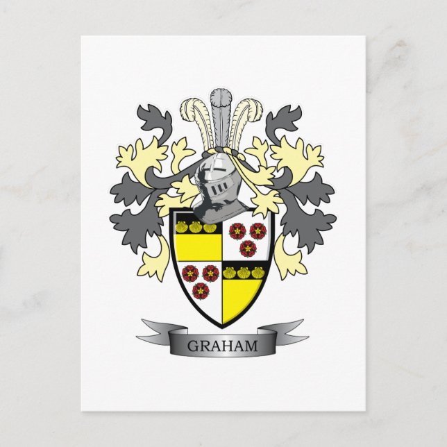 Graham Familienwappen Coat of Arms Postkarte (Vorderseite)