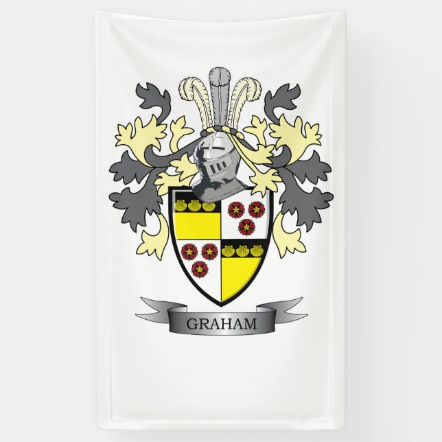 Graham-Familienwappen-Wappen Banner (Vertikal)