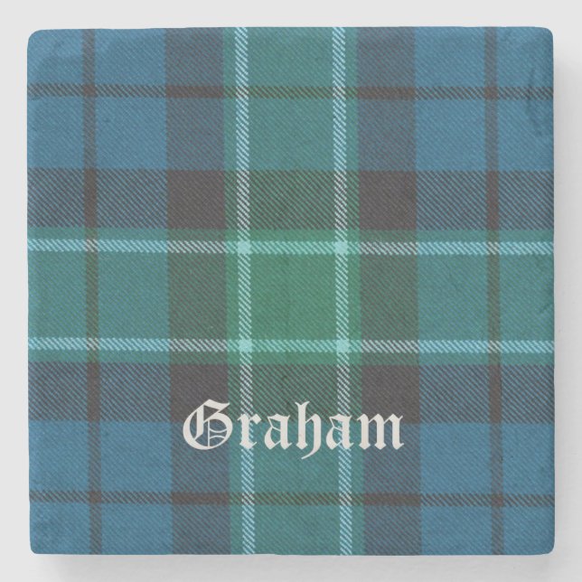 Graham, Graham Scottish Tartan, Graham Clan, Graha Steinuntersetzer (Vorderseite)