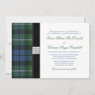 Graham of Montrose Ancient Tartan Celtic Wedding Einladung