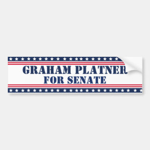 Graham Platnor für den Senat Autoaufkleber