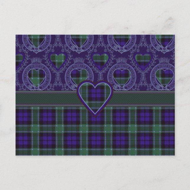 Graham Scottish tartan Postkarte (Vorderseite)