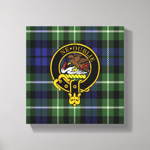 Graham Scottish Wappen und Tartan Canvas print Leinwanddruck